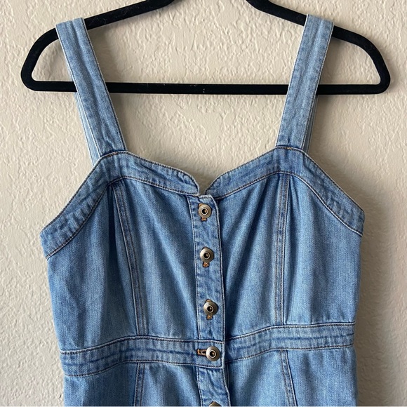 Anthropologie Pilcro Buttondown Denim Dress size 8 / medium - Picture 2 of 11